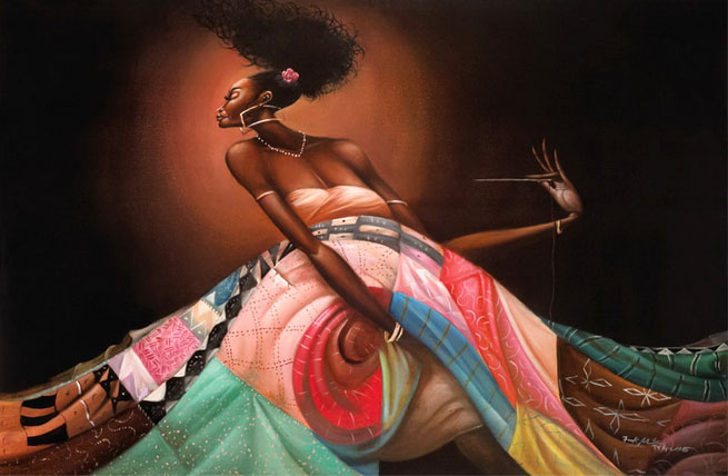 f876 30 Stunning Black woman Paintings & Illustrations by Frank Morrison