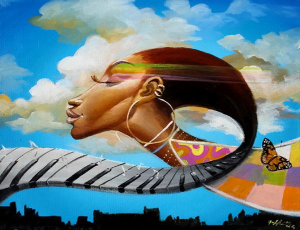 f877 30 Stunning Black woman Paintings & Illustrations by Frank Morrison
