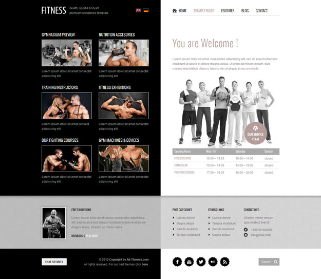 fitness theme 10 of the Best WordPress Fitness & Gym Themes
