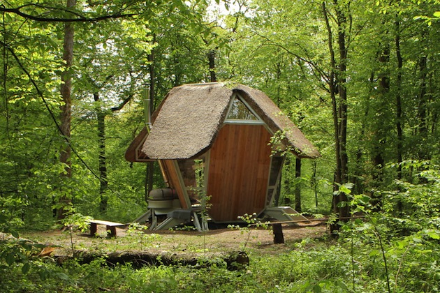 Unconventional Forest Home in France for 1 Unconventional Forest Home in France