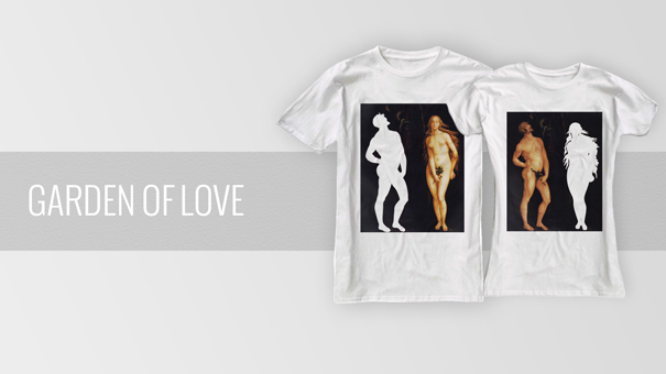 Matching Couple T shirts gardenoflove2 Matching Couple T shirts