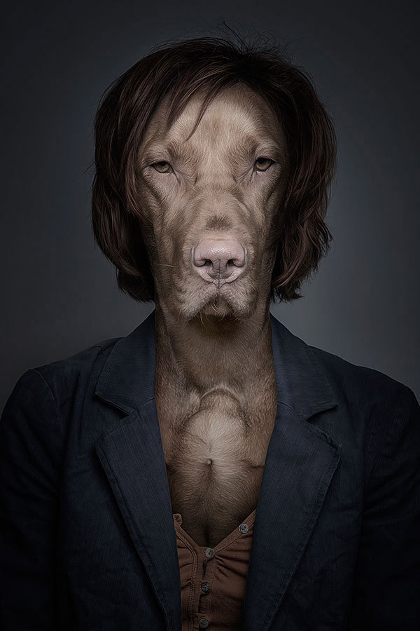 half human half dog portraits sebastian magnani c Underdogs (Part 2) by Sebastian Magnani
