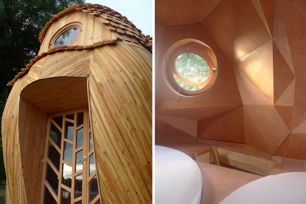 hoot 1 Owl Shaped French Timber Cabin