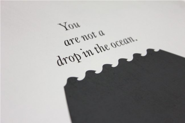 il fullxfull.452662520 ffrf 650x433 Minimalist Print   You are not a drop in the ocean. You are the entire ocean in a drop.   Rumi