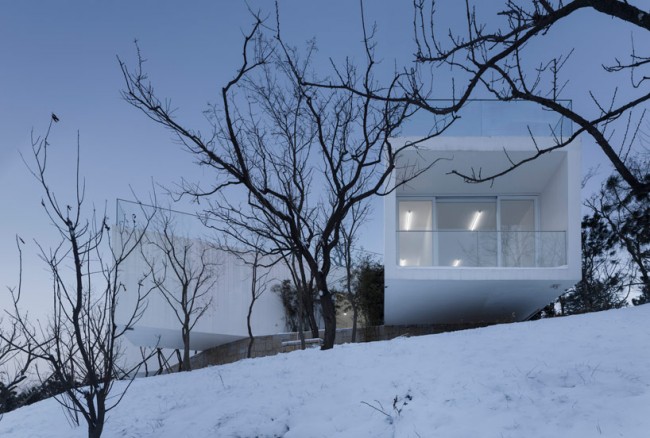 leibal viewingpavilion tao  650x438 Viewing Pavilion on Hill by TAO