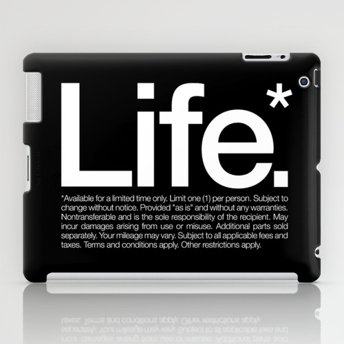 life iPad Life Available for a Limited Time Only iPad Pillow by WORDS BRAND™