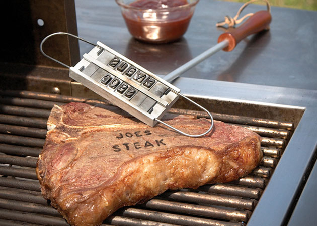 steak Personal Branding Iron for Grilling