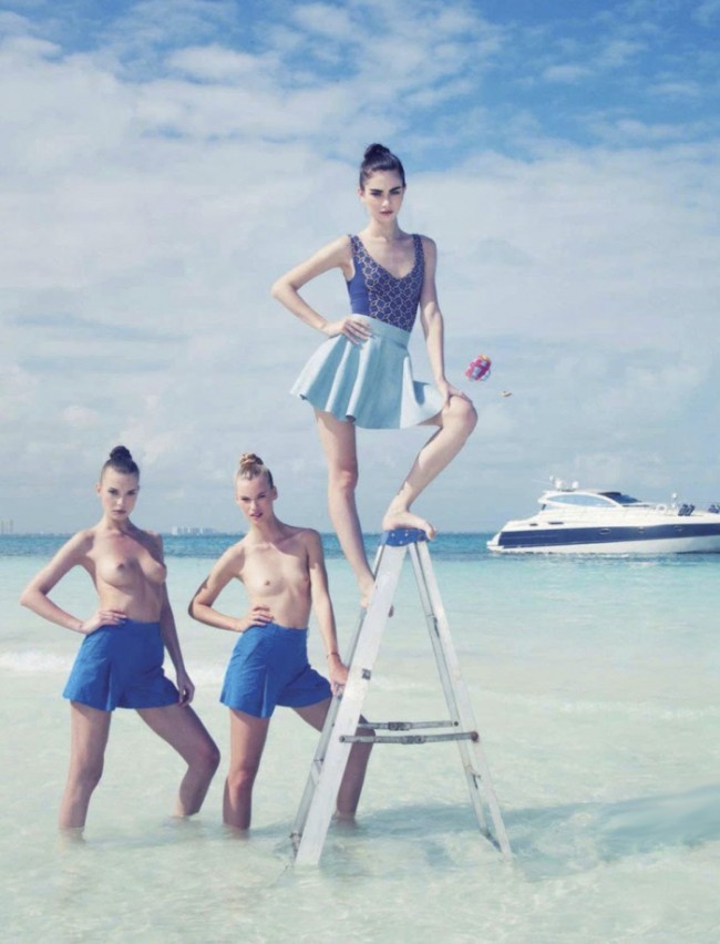 the libertine magazine spring break antonina tonya vasylchenko valeriya melnik and victoria tuaz by charlie engman for jalouse june 2013 92 650x852 Spring Break by Charlie Engman for Jalouse