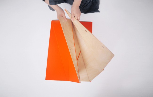 zhangthonsgaard 53 650x413 Playtime, furniture you can paper fold into shape