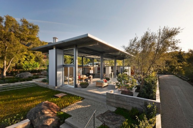 flexible planning of montecito residence by barton myers associates 1 650x433 Flexible Planning of Montecito Residence by Barton Myers Associates