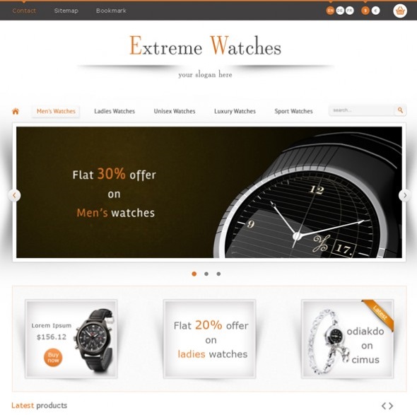 watch1 Creative & Responsive OpenCart Themes for Online Shopping Business