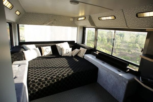 Bus living space Israeli designer converts a decrepit bus into a living space