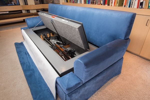 Couchbunker This bulletproof Couchbunker comforts as well as protects you