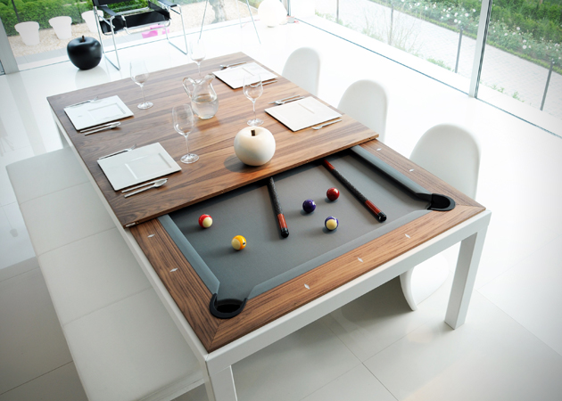 Table Dining Table Doubles As Pool Table