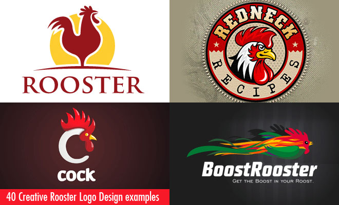 g569 40 Creative Rooster and Chicken Logo Design examples
