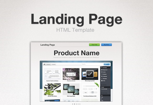 landing page big Free Landing Page HTML Template 