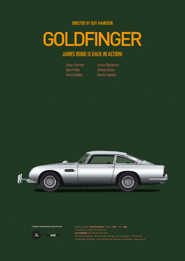 pfc2 Posters with cars from movies by Jesús Prudencio