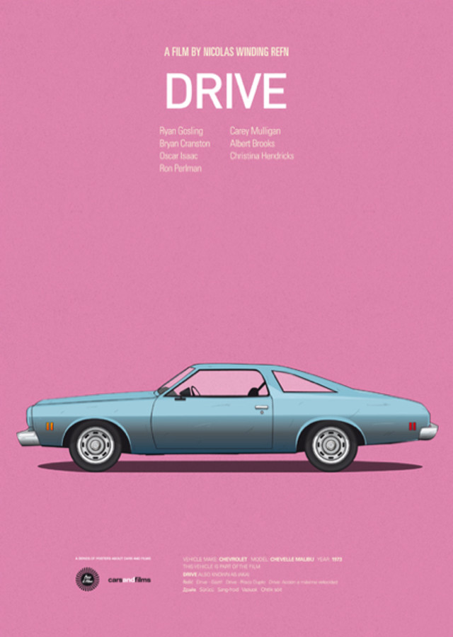 pfc31 Posters with cars from movies by Jesús Prudencio