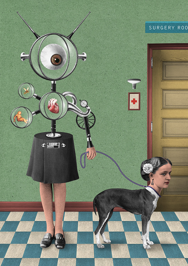 A Dogs Dinner 2012 Collage Artwork by Randy Mora