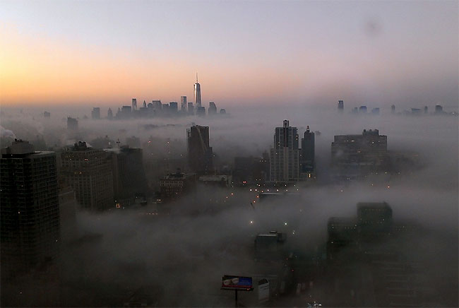 1333 Breath of the Apocalypse: Heavy Fog Covers NYC Skyline
