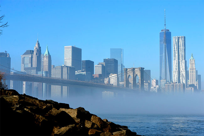1526 Breath of the Apocalypse: Heavy Fog Covers NYC Skyline