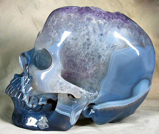 Skull 3 Carved Crystal Skulls