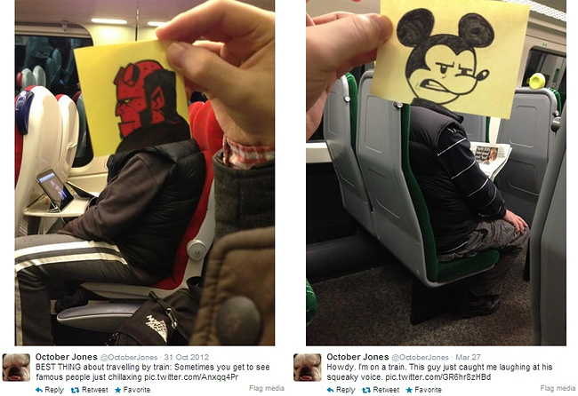 1125 Artist Turns Train Passengers Into Funny Characters With His Doodles