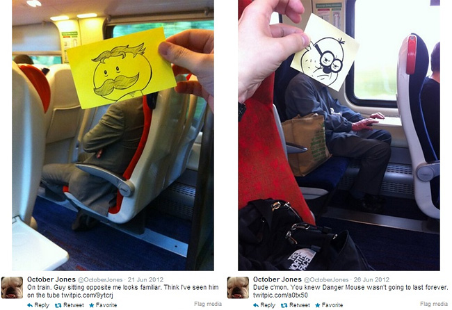 629 Artist Turns Train Passengers Into Funny Characters With His Doodles
