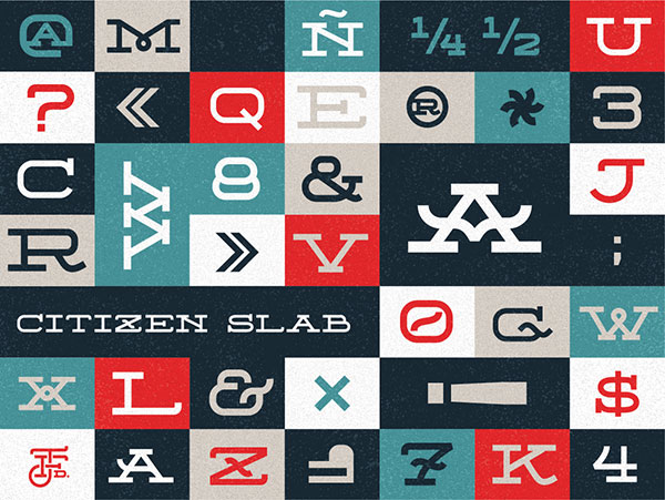 Citizen Slab Serif Free font download 10 Fresh Free Fonts of 2014