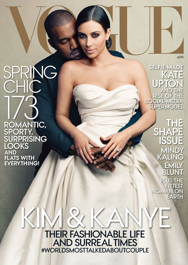 kanye west kim kardashian vogue Celebrity Couples On Magazine Covers
