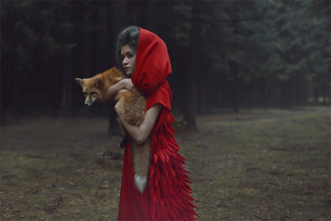 213 Russian Photographer Takes Images With Real Animals