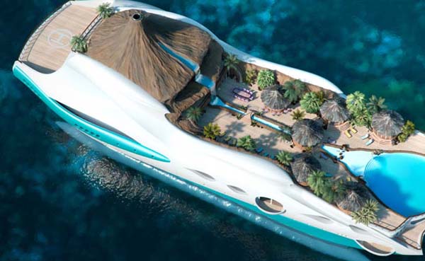 tropical island yacht 21 Luxury Tropical Island Yacht Concept