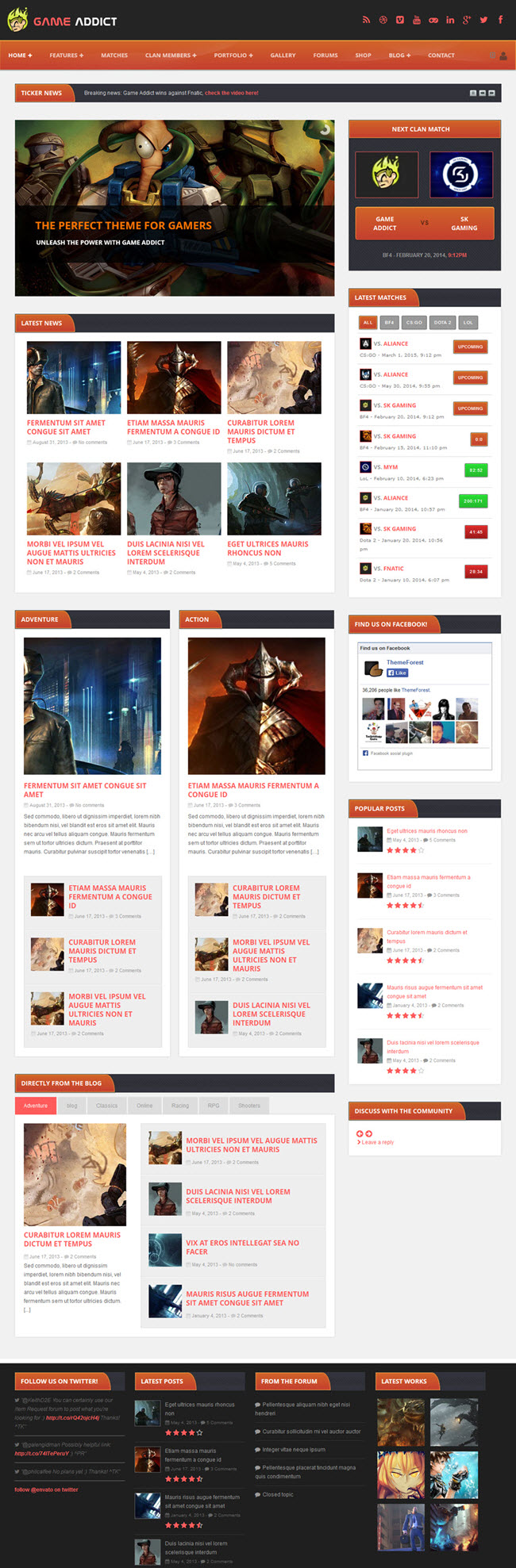 game addict screenshot Best WordPress Gaming Themes