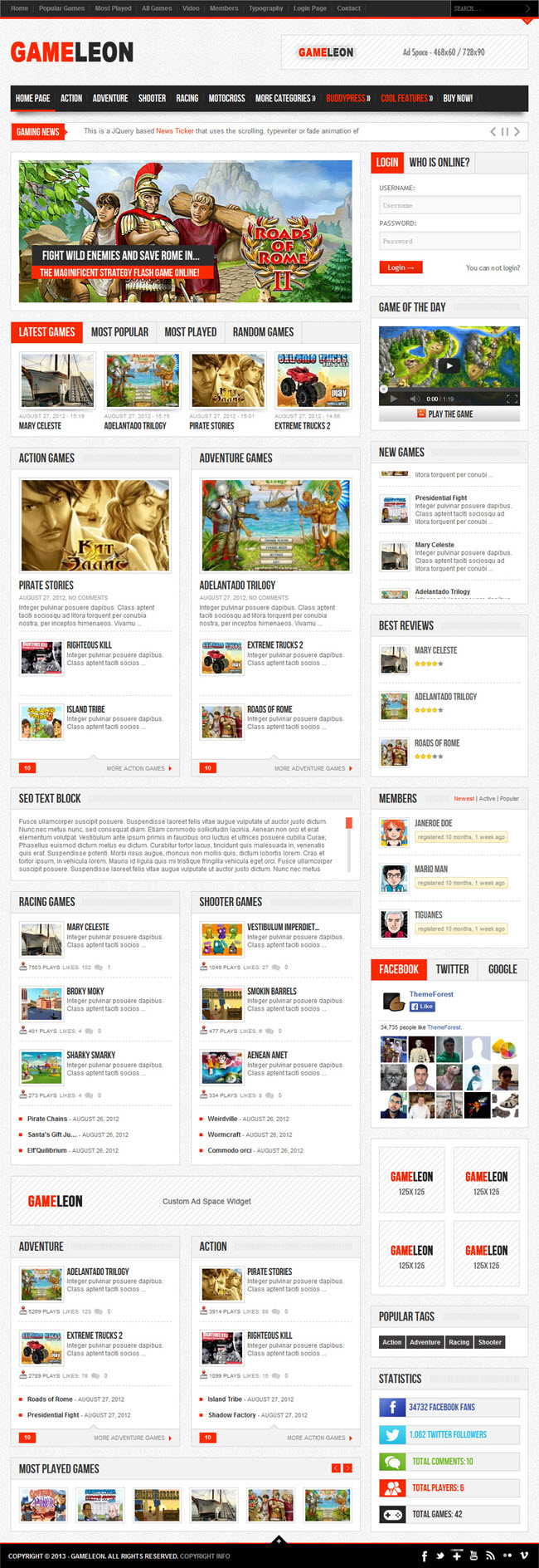 gameleon screenshot Best WordPress Gaming Themes