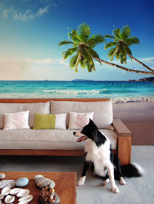 Sunset on Seychelles Beach Wall Mural by PIXERS Amazing Wall Murals That Will Make Your Room Look Bigger