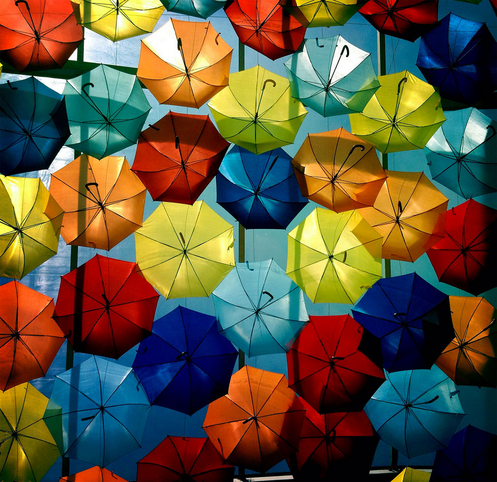 1421 Umbrella Sky in Agueda, Portugal
