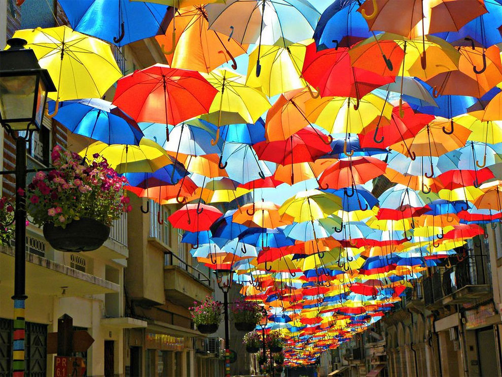 1615 Umbrella Sky in Agueda, Portugal