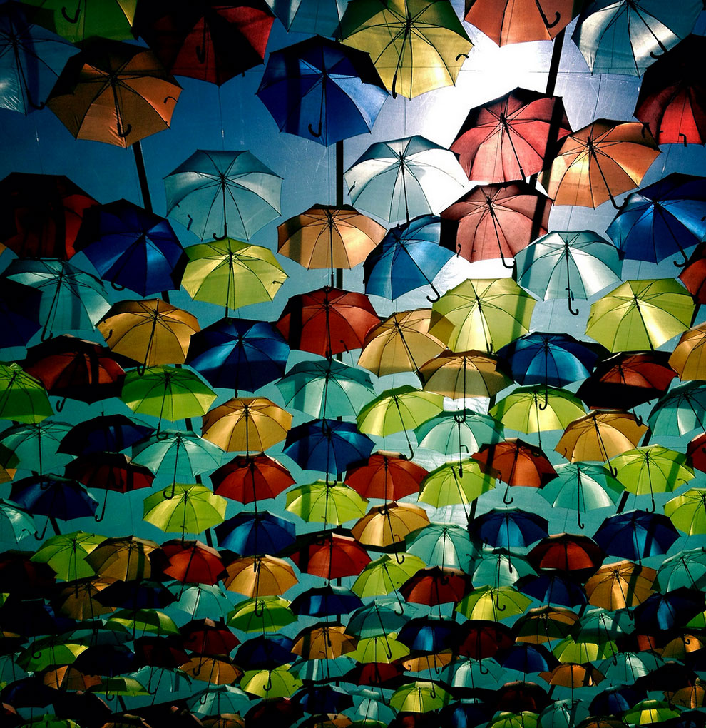 1713 Umbrella Sky in Agueda, Portugal