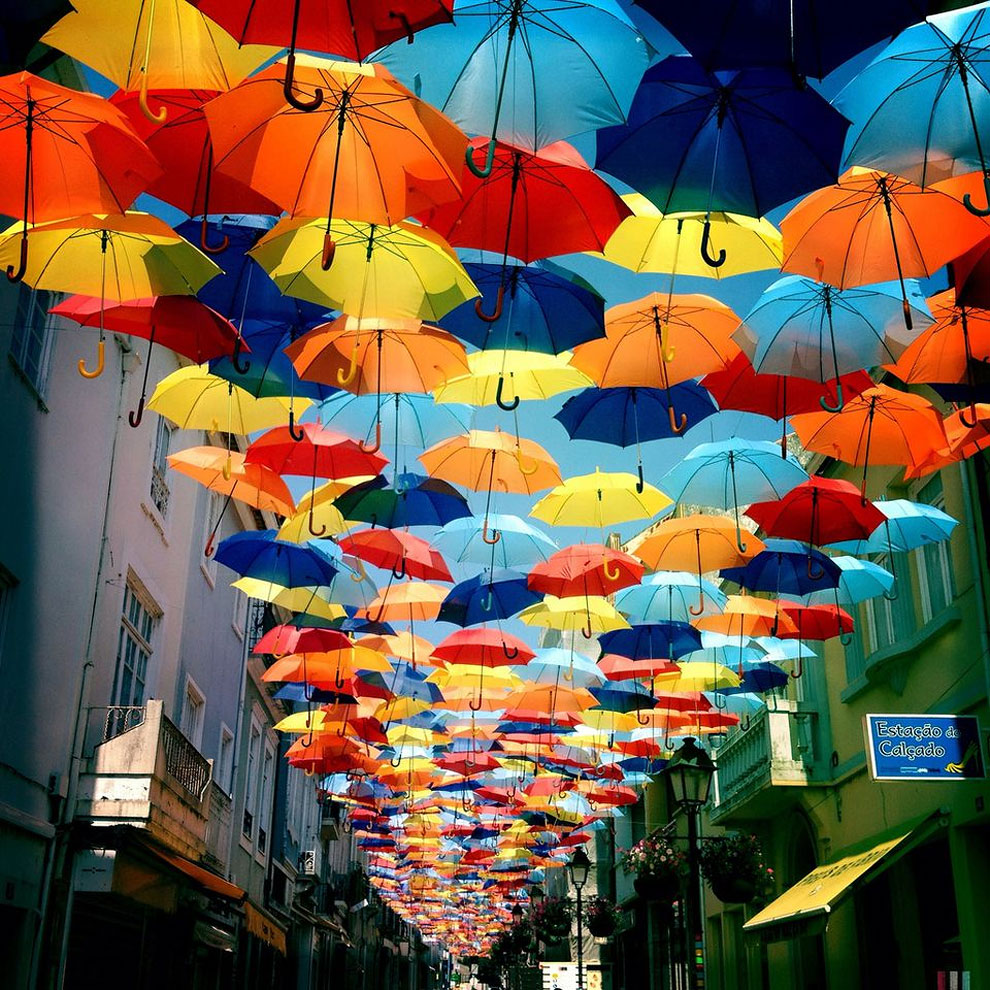 1814 Umbrella Sky in Agueda, Portugal