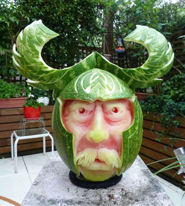  Incredible Watermelon Carvings by Clive Cooper