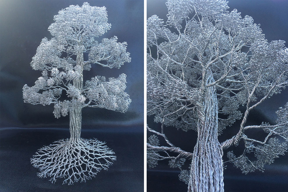 Clive Madison Uses Just Wire To Make Tree Sculptures Design You Trust