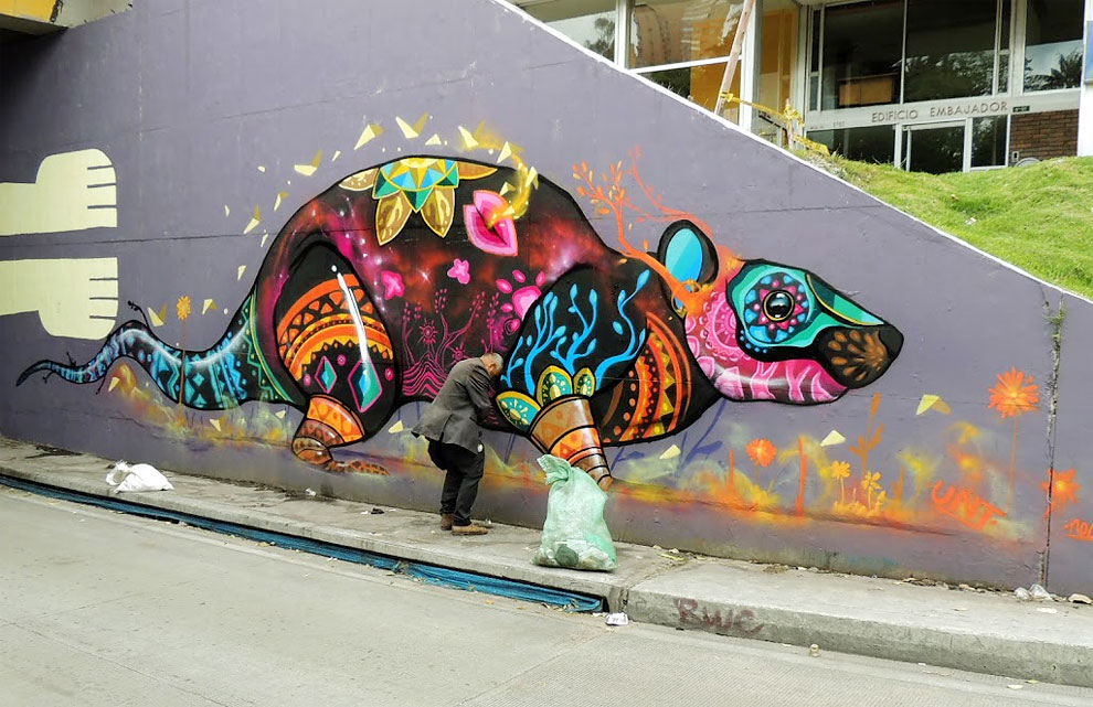 Farid Ruedas New Pieces Of Street Art In Bogota Colombia Design You