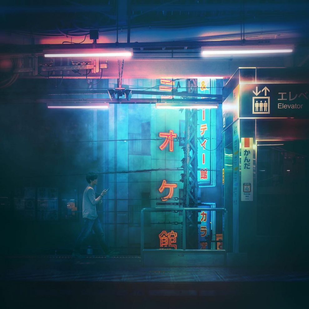 Japan Takaaki Ito Captures Cyberpunk Tokyo In Dark And Moody Neon