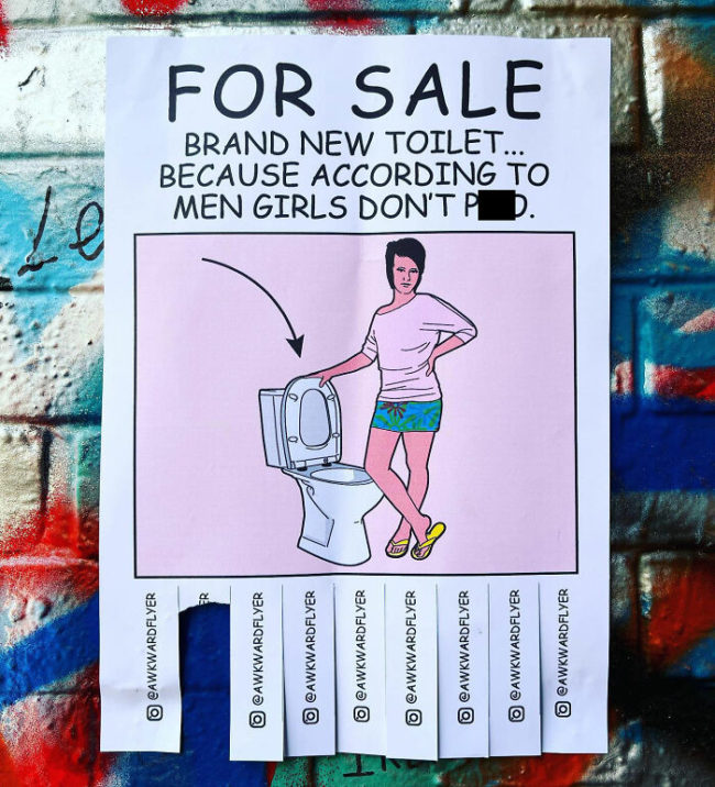 Artist Makes Super Awkward Flyers And Hang Them In The Streets Design