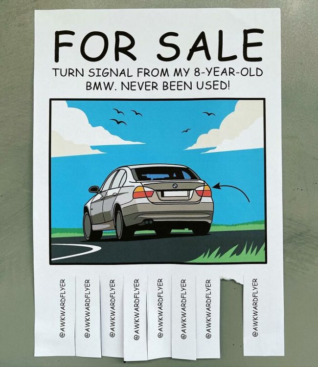 Artist Makes Super Awkward Flyers And Hang Them In The Streets Design