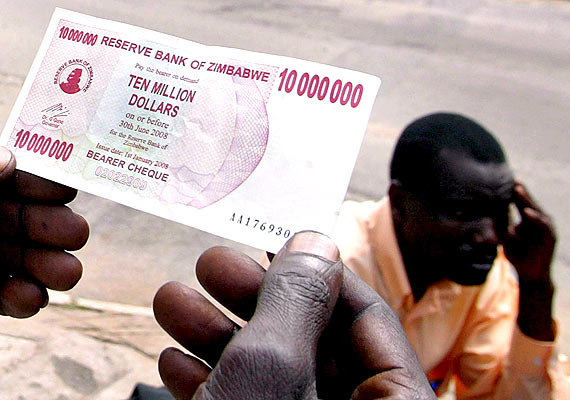 zimbabwe inflation 10milliondollars Hyperinflation in Zimbabwe