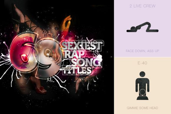 69sexiestrapsongtitles 69 Sexiest Rap Song Titles in Stick Figures