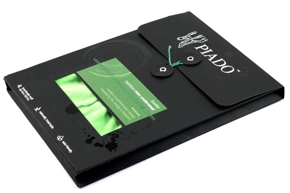 Piado Packaging Side pic on Design You Trust Piado Packaging Side Stylish, Bold, Eco Friendly Underwear Packaging by Piado