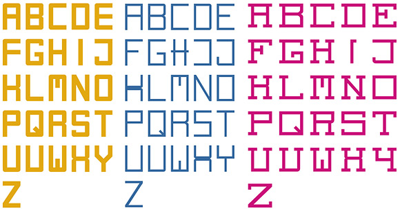 allfonts Action Types   3 Dimensional Type Toys