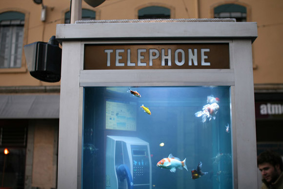 aquarium phone booth01 pic on Design You Trust aquarium phone booth01 Aquarium Phone Booth